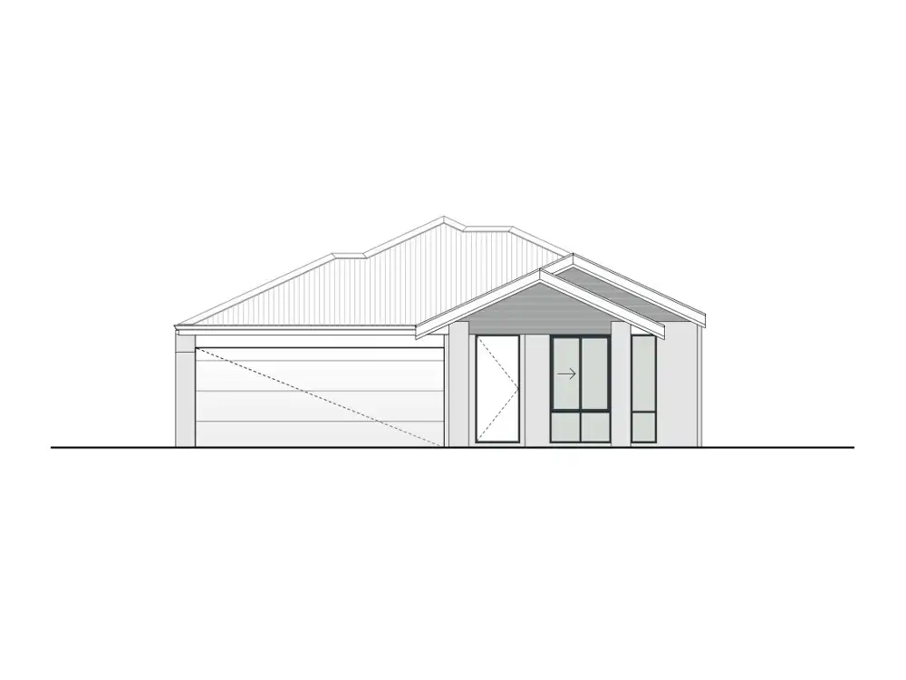 Bethpage home design, Gables façade