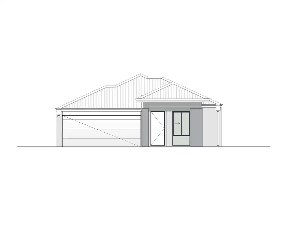 Bethpage home design, Portico façade