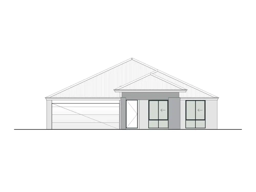 Brandon Dunes home design, Portico façade