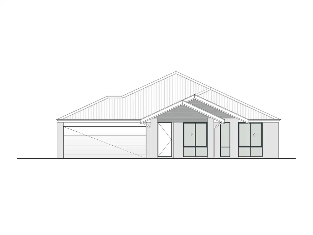 Castle Hill home design, Gables façade