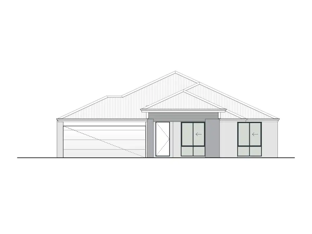 Castle Hill home design, Portico façade