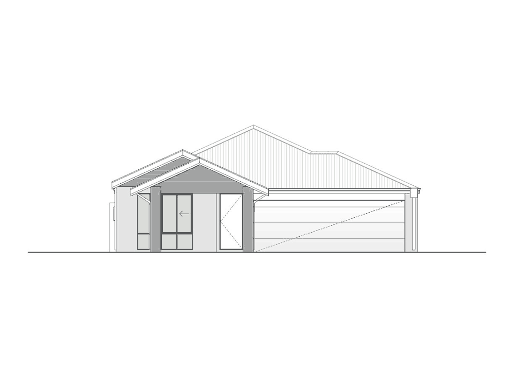 Crossroads Gable Double Garage façade