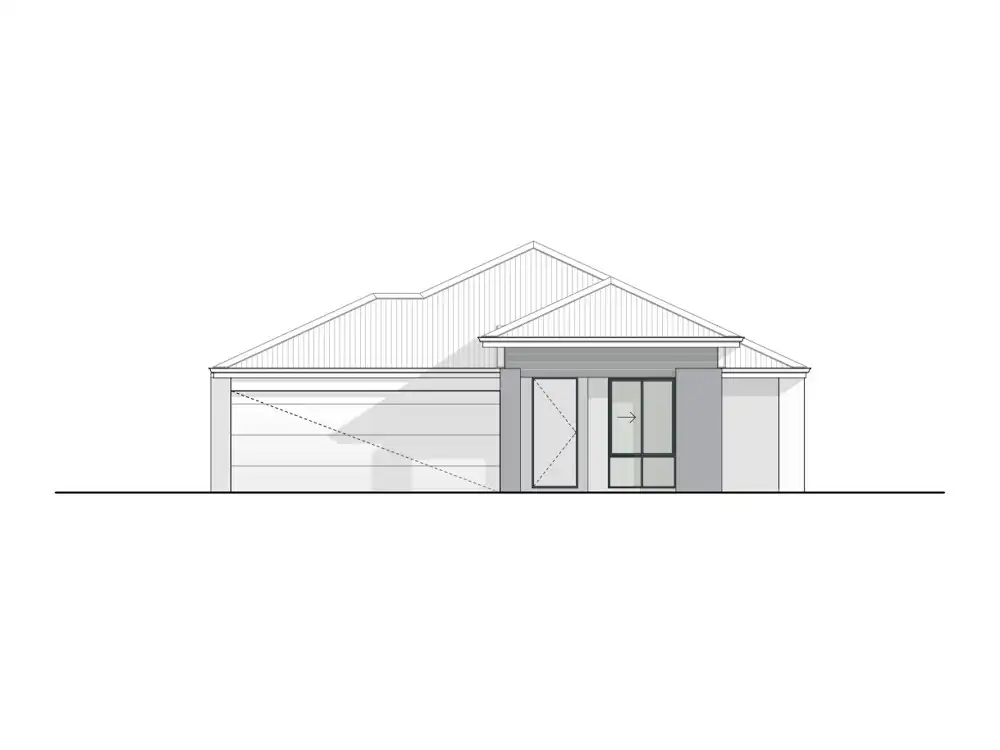 Crystal Downs home design, Portico façade