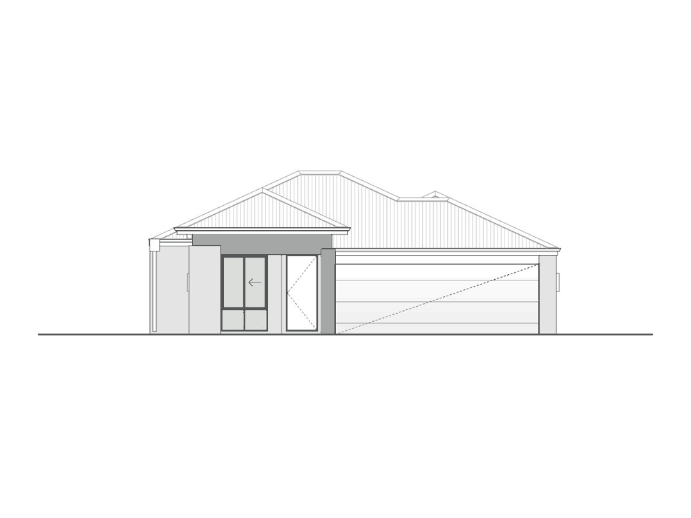 Double Oak Portico Double Garage façade