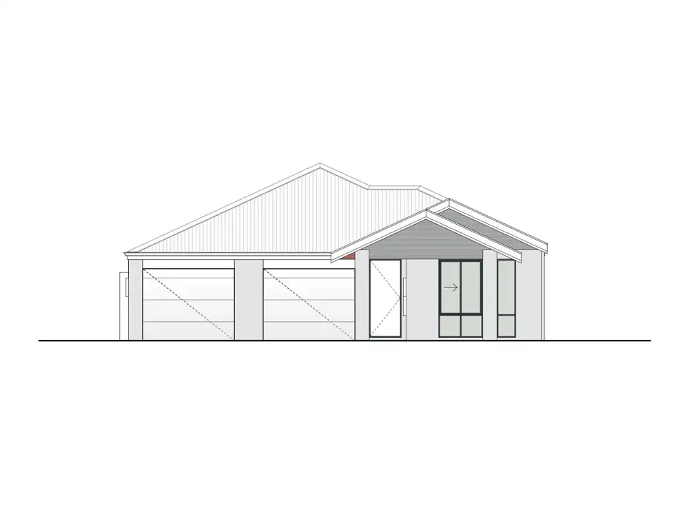Gemini home design, Gables façade