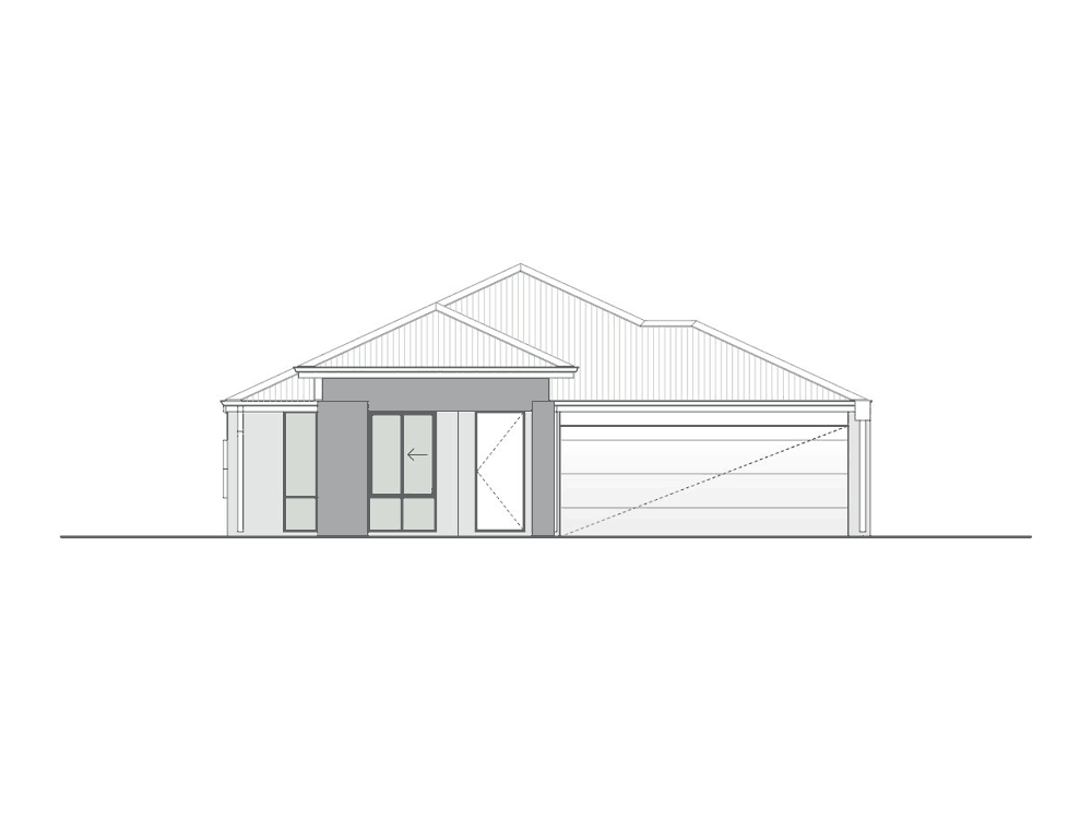 Oakland Hills home design, Portico façade