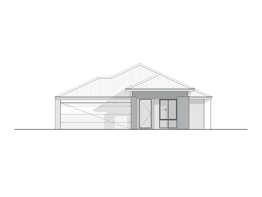 Pinehurst home design, Portico façade