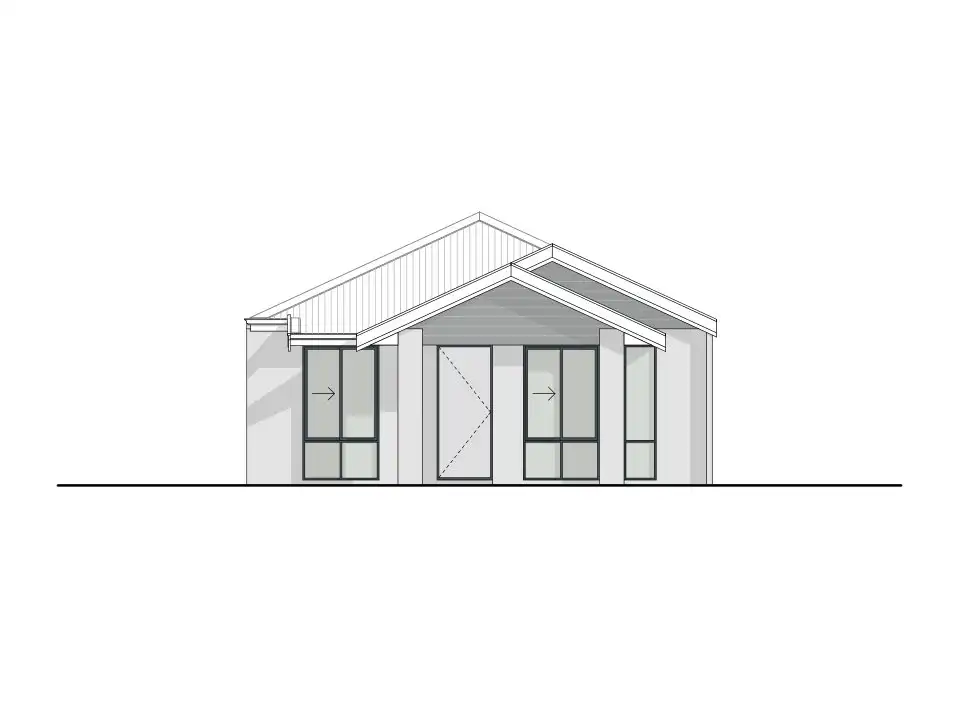 Rosapenna home design, Gables façade