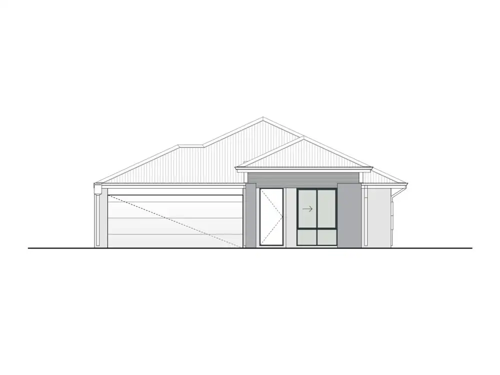 Royal County home design, Portico façade