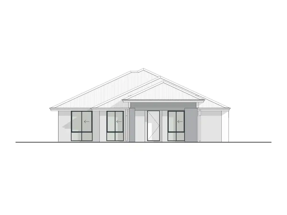 Sawgrass home design, Portico façade