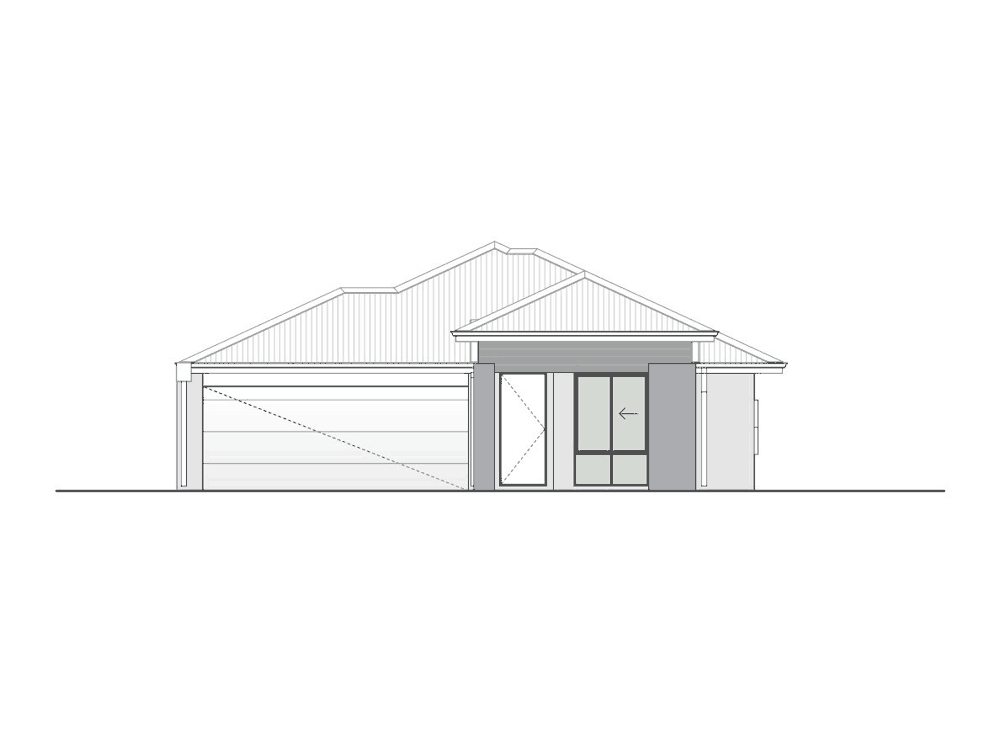 Somerset Hills home design, Portico façade