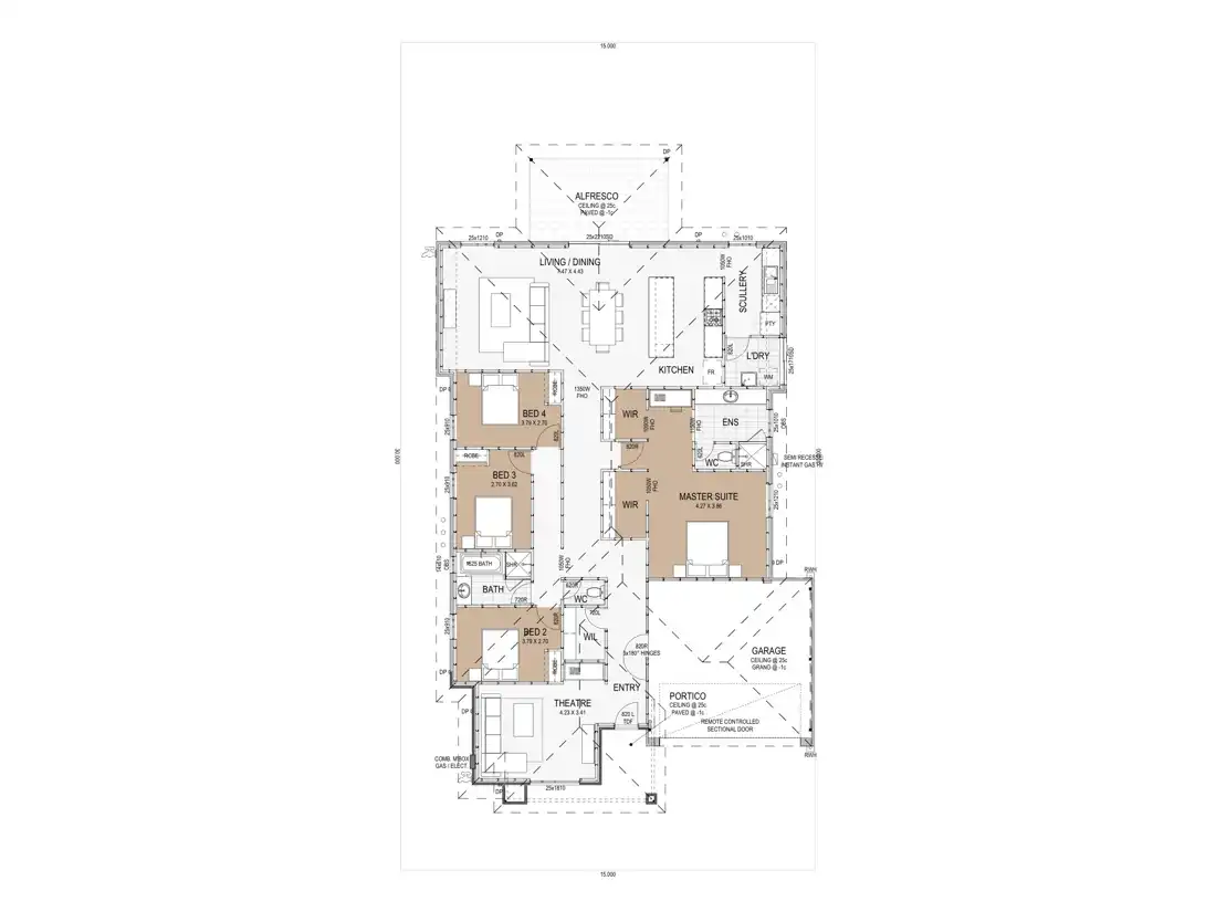 Southern Hills home design floor plan