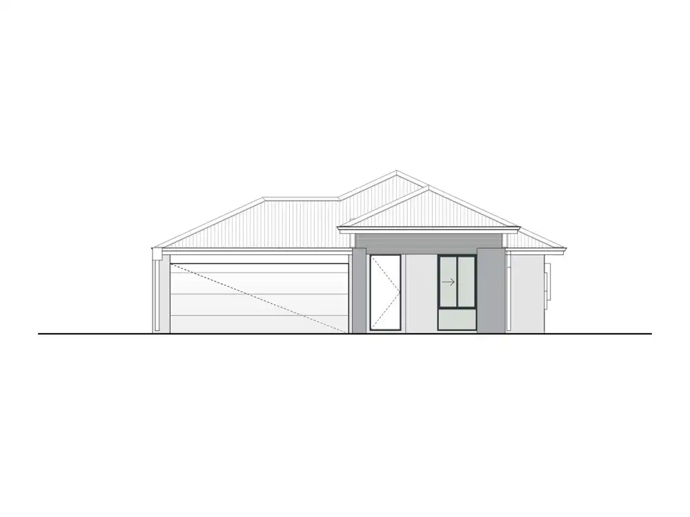 Turnberry home design, Portico façade