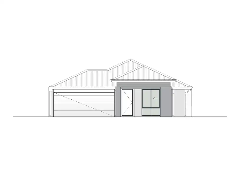 Waterville home design, Portico façade